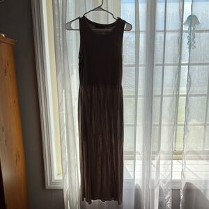 Final Touch Sleeveless Maxi Dress in Brown